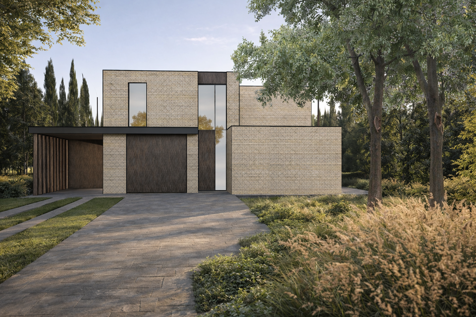 Straatzijde van Woning Parklaan
